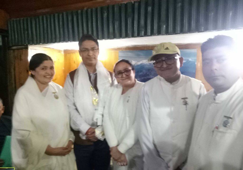 TIE RAKCHA BANDAN TO SRI RAJU BISTA,MEMBER OF PARLIMENT (M.P.)